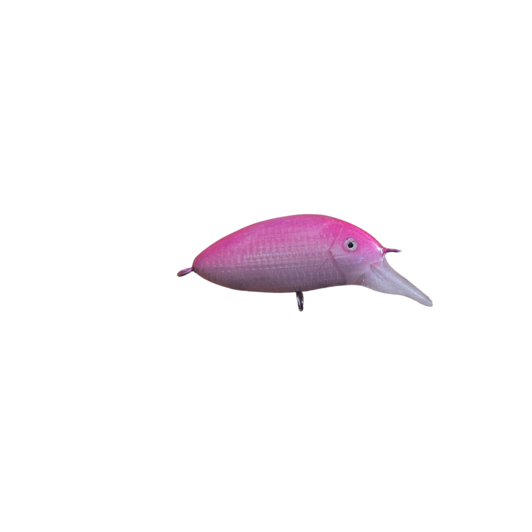 Fischlab 7.5 cm Crankbait – Pink / Silver – Without Hooks